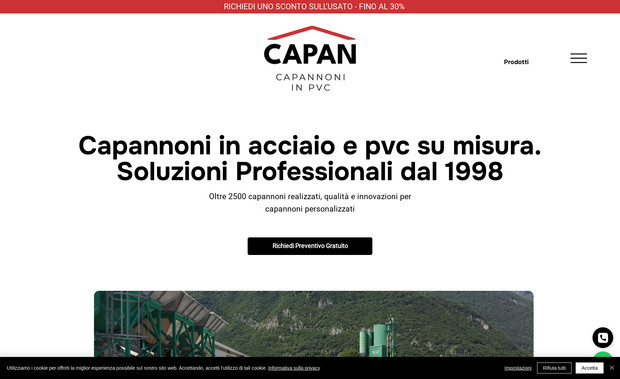 Capan Italia: Restyling sito web