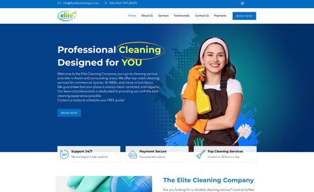 Elite Cleaning Co: At Elite Cleaning Co., we take cleanliness seriously. That's why we are committed to providing you with a space that is not only clean and free of harmful bacteria, but also smelling fresh every-time you walk in. Trust us to keep your environment safe, healthy, and clean.
