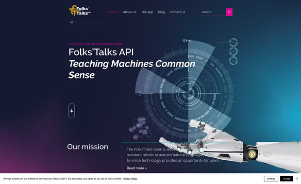 Folks’Talks: אתר תדמית עבור חברת סטרטאפ