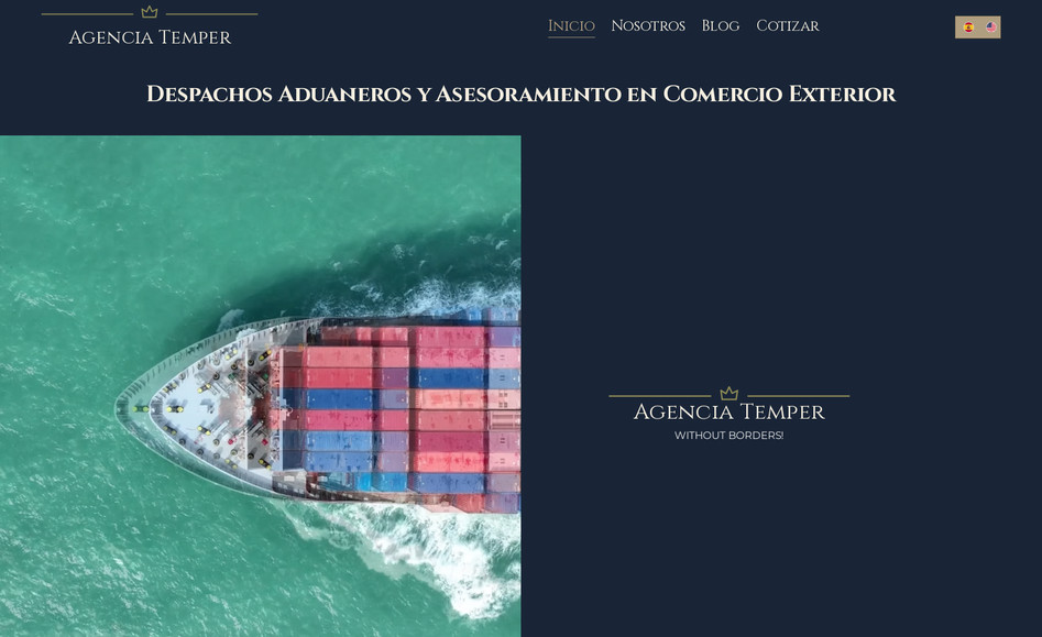 Agencia Temper: 🎯 Objetivo

Potenciar la presencia digital del festival, mejorando la experiencia del usuario y transformando el sitio web en una herramienta estratégica tanto de difusión cultural como de gestión comercial.

🚀 Lo que hicimos

Migración a Wix Studio: rediseñamos el sitio con tecnología de última generación, priorizando velocidad, usabilidad y escalabilidad.

Optimización UX/UI: mejoramos la navegación y la presentación de contenidos, generando una experiencia clara y atractiva para el público.

Herramienta comercial: creamos un sistema funcional que facilita el levantamiento de auspiciantes, mostrando el valor del festival con información ordenada y actualizada.

Posicionamiento SEO: trabajamos la visibilidad en buscadores (SERP), para que el festival llegue a nuevas audiencias y fortalezca su marca online.

✅ Resultados

Un sitio moderno, dinámico y preparado para el crecimiento del festival.

Mayor facilidad en la gestión de contenidos y en la captación de auspiciantes.

Mejor posicionamiento en buscadores, ampliando el alcance y relevancia del evento.

💡 Resultados

✅ Sitio web renovado que refleja autoridad institucional y transmite confianza.
✅ Mejor experiencia de usuario, con navegación clara y acceso rápido a servicios.
✅ Optimización interna que facilita futuras gestiones administrativas.
✅ Mayor impacto visual alineado al sector aduanero.
✅ Base lista para potenciar el posicionamiento SEO en una siguiente fase.