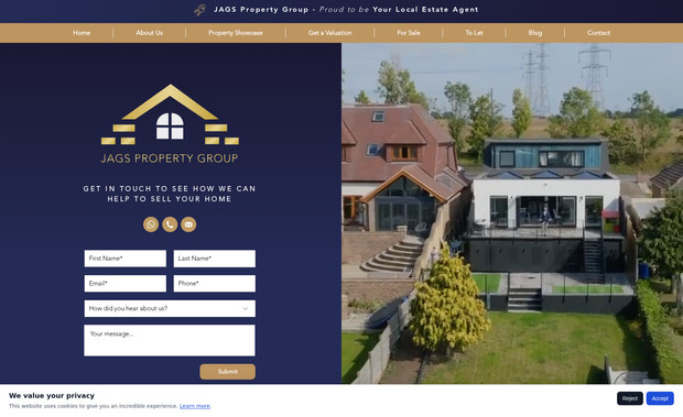 JAGS Property Group: JAGS Property Group

Project Inclusions - Logo Design, Website & Ongoing Marketing Support

JAGS Property Group is a Local Estate Agency based in Kent. I’m proud to have worked with Josh (the Business Owner) on this project from the ground up - Starting with initial logo design, right through to the launch of this website and ongoing marketing support in the form of SEO, PPC Campaigns, Social Media & Sponsorship Signage. 

Other projects we have worked together on include:

- Branding (for New Developments)
- Landing Pages (for New Developments)
- Property Brochures
- And, more.