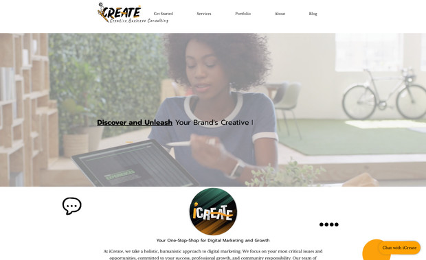 iCreate : Our Advanced Website describes our marketing services and community involvement. 