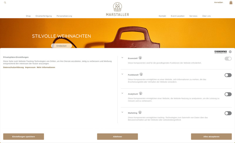 MARSTALLER Werkstätten - Ledernmanufaktur: Webdesign mit WIX Studio - Online Shop - Buchungstool - Business Fotos 