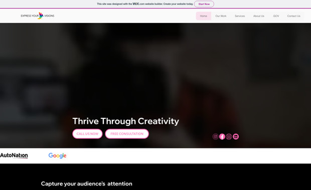 expressyourvisions1: This client's site was originally created with Wordpress and she was losing a lot of time with updates and still had a slow loading time. After switching to Wix she has received more inquiries in 2 weeks than and entire year with her WP site.