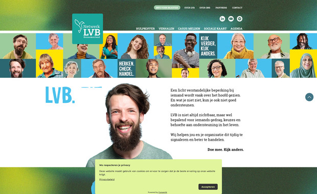 NETWERKLVBKENNEMERLANDOPZET: Ontwerp en aanpassingen ism met grafisch ontwerper