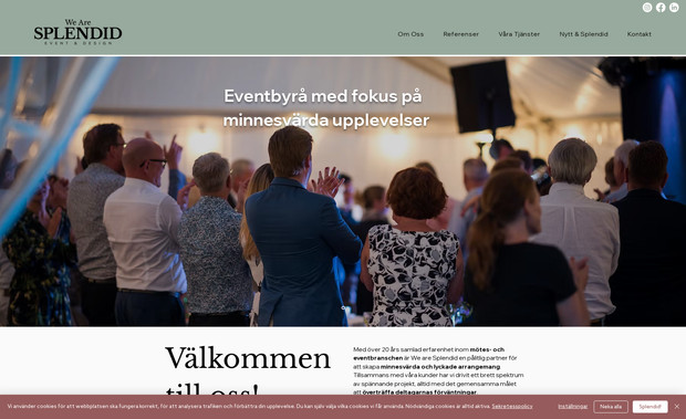 We Are Splendid: Copy, layout, bygg, seo o s v - allt inom en hemsida från en blank canvas.