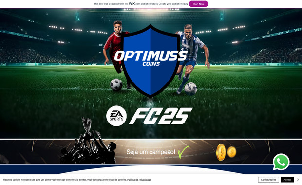 Optimuss Coins: Moedas Digitais para jogadores On Line de Futebol