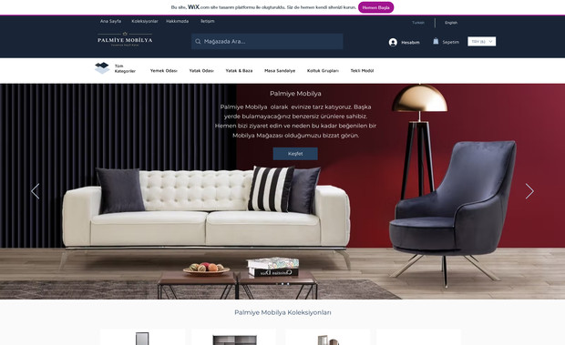 Palmiye Mobilya: Furniture Brand E-Commerce