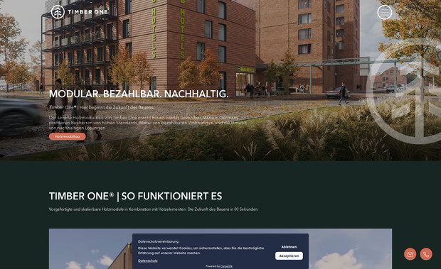 Timber One: WIX Studio Design and Development from Scratch for the German Timber One AG