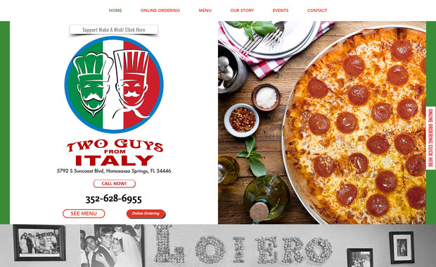 Two Guys From Italy: Italian restaurant Website.