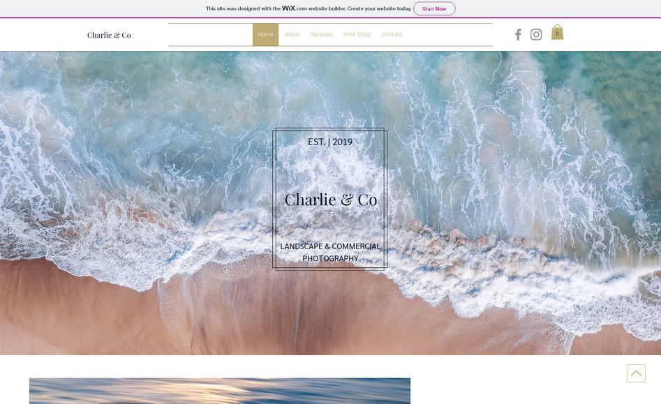 Charlie & Co Photography: I designed and created an engaging ecommerce website for a small business and landscape photographer. The website not only aligns with their brand, but showcases their beautiful photographs and services.