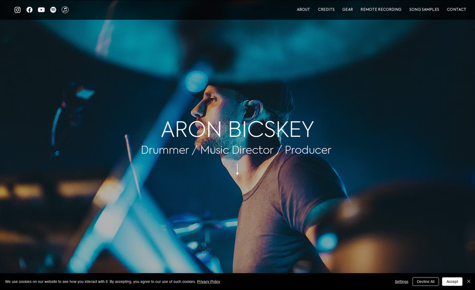Aron Bicskey: Website Design