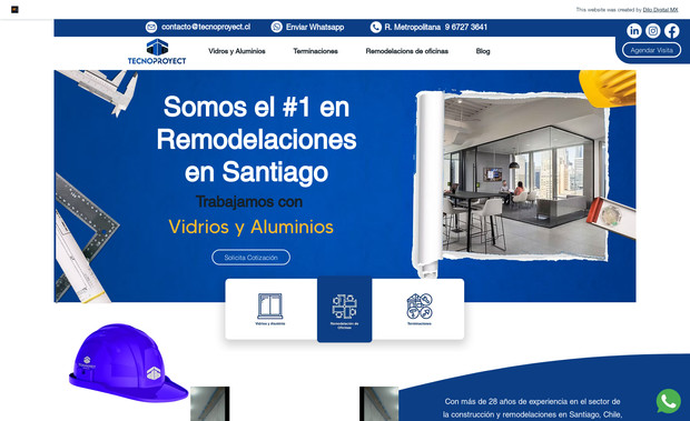 Tecnoproyect Remodel: "He diseñado un sitio web personalizado para mi cliente, que incluye funciones de integración de videollamadas, un sistema para agendar citas y formularios avanzados. Este sitio web permite a mi cliente interactuar de manera eficiente con sus clientes, programar citas en línea y recopilar información detallada a través de formularios personalizados. Con esta solución integral, mi cliente puede brindar un servicio más conveniente y efectivo, mejorar la comunicación y agilizar sus procesos comerciales".