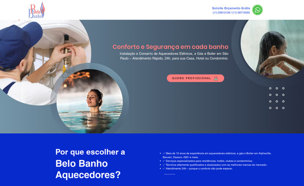 Belo Banho Aquecedores: A Belo Banho Aquecedores trabalha com Instalação e Conserto de Aquecedores Elétricos, a Gás e Boiler em São Paulo – Atendimento Rápido, 24h, para sua Casa, Hotel ou Condomínio.