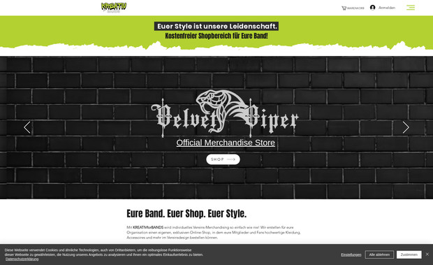 KreativforTeams: Umsetzung des Shops, Design Konzeption und Umsetzung der Webseite.