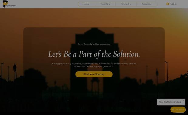 Public Policy Puzzle: MarketingMania crafted a modern, user-friendly website for Public Policy Puzzle, designed to simplify complex policy discussions and engage a wide audience. Built on Wix Studio, the site features clean layouts, intuitive navigation, and dynamic visuals, delivering information with clarity and impact. Our approach focused on balancing professionalism with accessibility—making it easy for readers to explore insights, articles, and resources on public policy.

This project showcases our expertise in crafting customised digital experiences that not only reflect the client’s vision but also amplify their online brand presence.