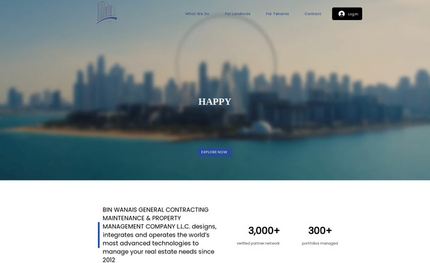 Binwanais: Bin Wanais General Contracting, Maintenance & Property Management L.L.C. specializes in the design, integration, and operation of advanced technologies to manage real estate needs. With over a decade of experience since 2012, they offer a wide range of services, including construction, property management, and maintenance solutions, ensuring efficient and high-quality results for both residential and commercial properties.

