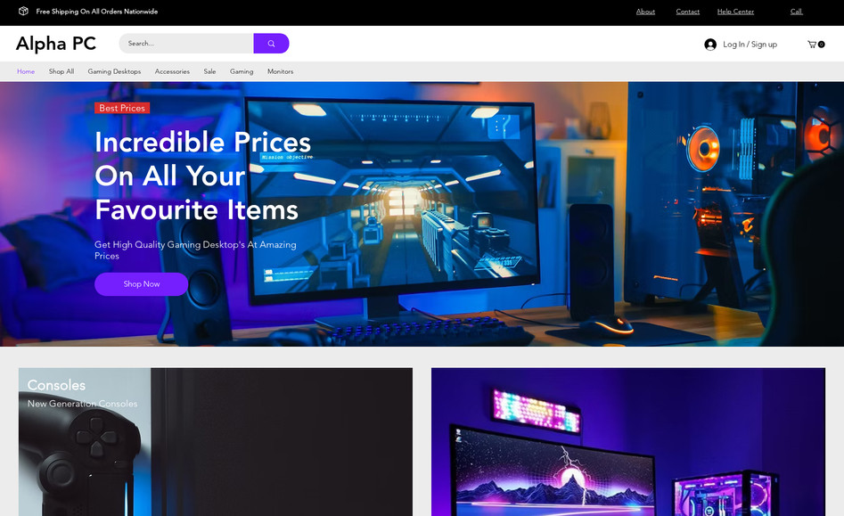 Alpha PC: Full website development