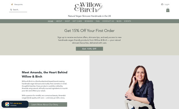 Willow & Birch : Delivered a comprehensive SEO and functionality audit for a handmade vegan skincare brand, identifying key improvements to site structure, user experience, and search engine visibility. Following the audit, I provided tailored SEO optimisation including rewriting meta titles and descriptions, improving URLs, and adding keyword-rich image alt text. The client then purchased additional support for me to implement the suggested changes — allowing me to fully optimise the site, refine layout and navigation, and align content more closely with their brand values and customer journey. The result is a more polished, search-friendly website built to convert and grow with their business.