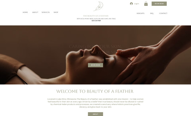 The Beauty of a Feather: Wix Classic Site 