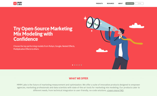 MMM Labs: Complete Branding, Web Design, Development, Event Booking integration.