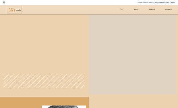GG Studio: Single-Page Site, built from the ground up for a Hair and Nail Salon.