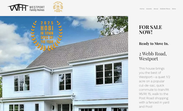 Wesport Family Homes: Designed and developed this website to promote these gorgeous custom built homes. Designed the logo and branding for this company and update the projects as they are about to be available to the public.