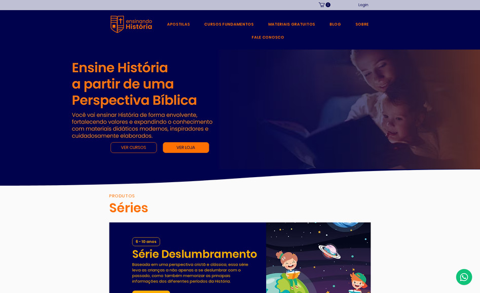 Ensinandohistoria: site avançado - sistema Velo + programação