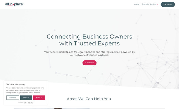 All in Place Now: Branding and Website Design