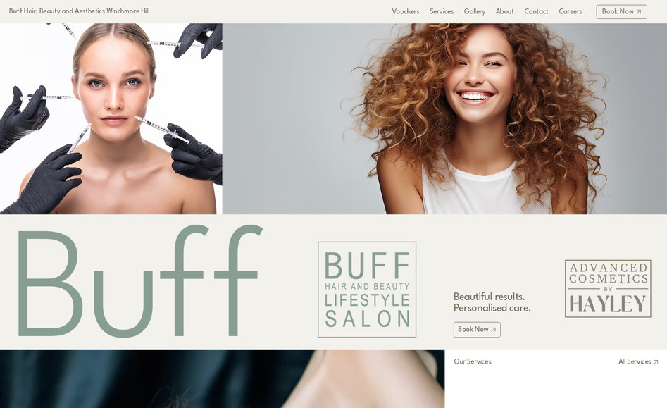 Buff Lifestyle Hair & Beauty Salon: Beautiful results.
Personalised care.