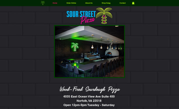 Sour Street Pizza: A completely new website for a local pizza truck!