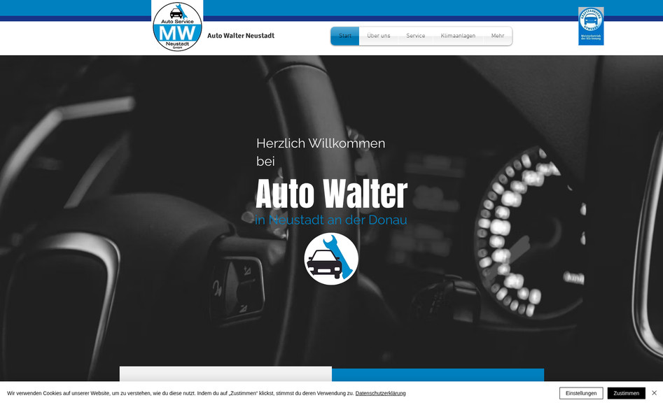 Auto Walter: Design Konzeption und Umsetzung der Webseite, Produktion der Fotos
