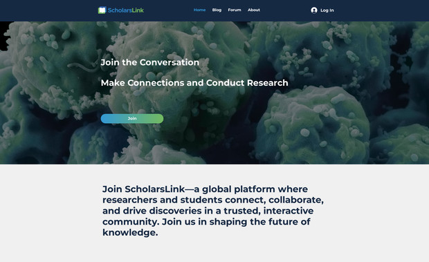 scholarslink: plataforma de midia social e conexao e interação entre alunos, professores e academicos de toda parte do mundo, empresa localizada em nova york/USA