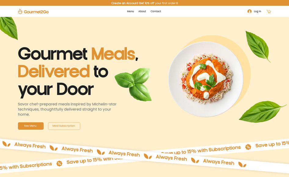 Gourmet2Go: undefined