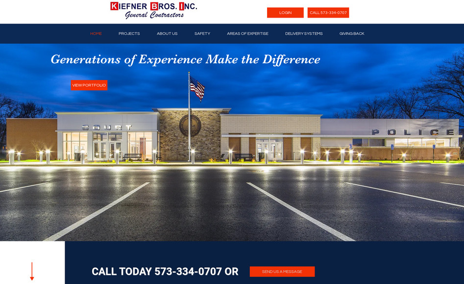 Kiefner Bros Inc. : Web Design
