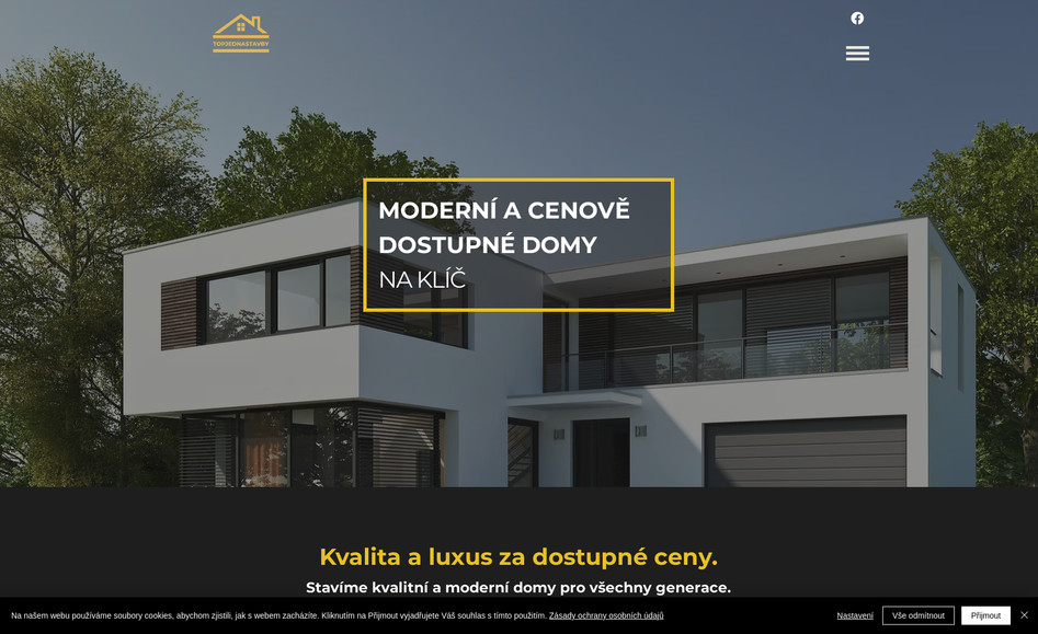 TOP JEDNA STAVBY: Construction company. Website design, SEO, Google Analytics integration.