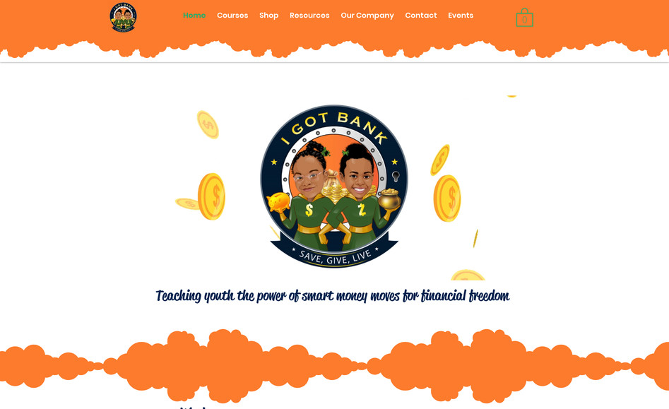 I Got Bank: Designed a user friendly eCommerce website. The goal was to make the site match the brand of the company. It was also important to keep the store categories organized and easy to find. The site also uses Wix Donations, Wix Reviews, and Wix Forms.