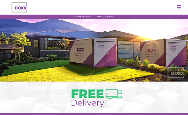 Boxx Rentals: New Branding & Website Design for a Portable Storage Container Business.