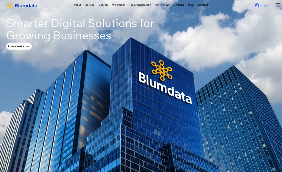 Blumdata: Blumdata is a digital business consulting firm that delivers smart technology solutions to modern businesses. This project involved designing and developing a dynamic website that showcases Blumdata’s expertise in e-commerce, AI, IoT, ERP, CRM, and enterprise software development. The site provides an intuitive user experience, seamless navigation, and an informative layout to help businesses understand how Blumdata can transform their operations through technology.