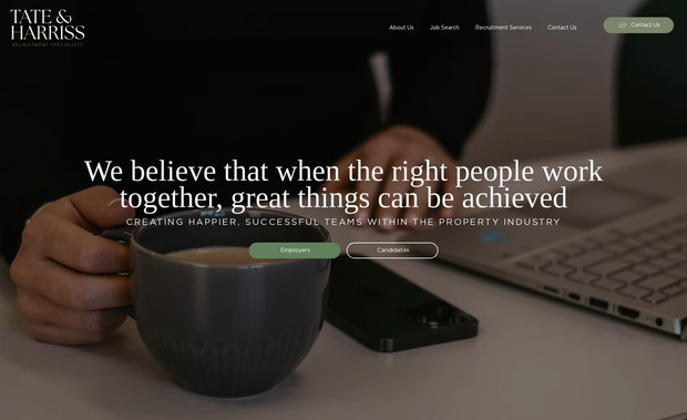 Tate & Harriss: A UK based Recruitment agency that required their website to integrate JobAdder.