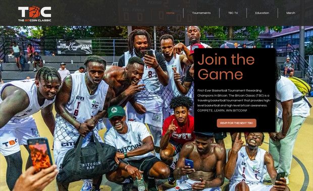 The Bitcoin Classic : Redesigned and development a sport event/tournament site.  A nationwide basketball tournament and a financial literacy event, where the awarded prize is in Bitcoin.