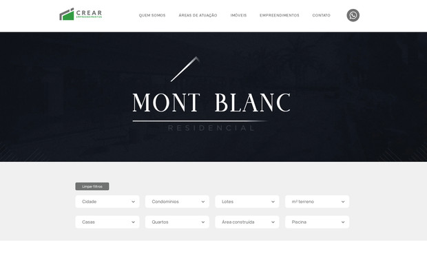 Crear: I developed a fully customized property listing system with advanced filtering functionality. The site allows users to search for properties using multiple dropdown filters such as city, condominium, lot type, house model, number of bedrooms, built area, land size, and pool availability.

One of the main challenges I solved was making the filters dependent on each other. This means that whenever a user selects a filter (for example, "3 bedrooms"), all the other dropdowns are instantly updated to show only the relevant options available for that selection. This dynamic filtering ensures a smooth user experience and prevents users from selecting invalid combinations.

Another key feature I implemented was persistent filters: when a user selects filters on the homepage, visits a property’s dynamic page, and then returns to the listing page, their previous selections remain applied. This allows visitors to continue browsing seamlessly without having to reselect filters.

The project also includes features like:

• A responsive property repeater that updates in real time
• A "load more results" button for seamless navigation
• A reset option to clear all filters
• Optimized database queries for fast performance

This solution provides an intuitive and efficient way for visitors to explore property options, while giving the client full flexibility to manage listings directly in the Wix database.