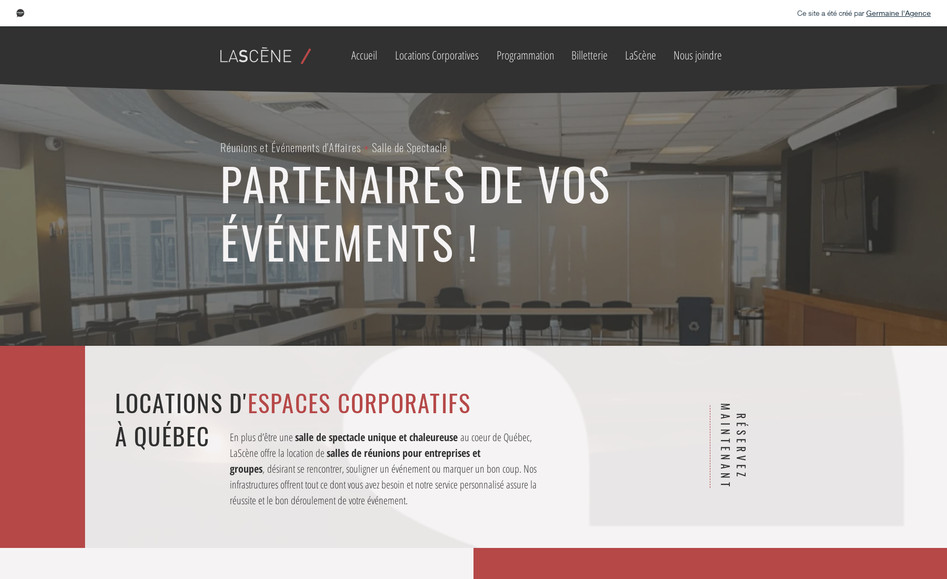 Événements LaScène: Refonte + Référencement + Contenu