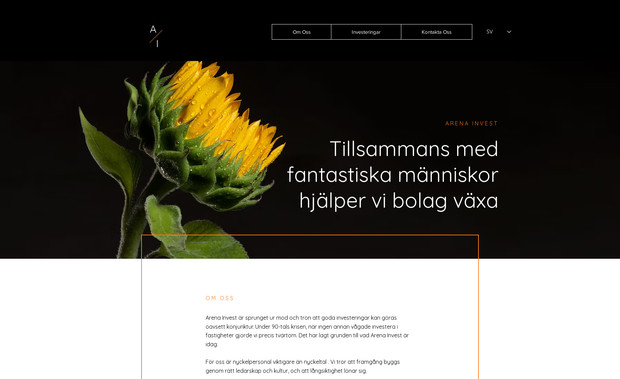 Arena Invest: Lagom+ designed and built a new website for Arena Invest on Wix Studio, creating a clean and modern digital presence for their investment company. The project included developing a complete visual identity with a custom logotype and color palette, ensuring a consistent and professional brand experience across the site.