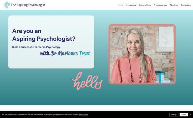 Aspiring Psychology: New Website Design on Wix Studio
CMS system design
SEO Strategy & Audit provided
Copywriting Support
Embed of booking system