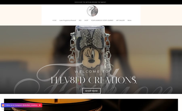 My Elev8ed Creations: For My Elev8ed Creations, we developed a visually captivating website that highlights their expertise in personalized products and design. The site features an intuitive layout that allows users to easily explore their services, view previous projects, and connect for inquiries. We focused on optimizing the site for mobile responsiveness and search engine visibility to enhance user engagement. This project effectively positions My Elev8ed Creations as a premier choice for clients seeking to elevate their events with creativity and style.