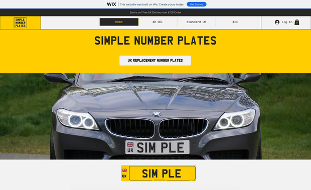 Simple Number Plates: Full Design including numberplate generator