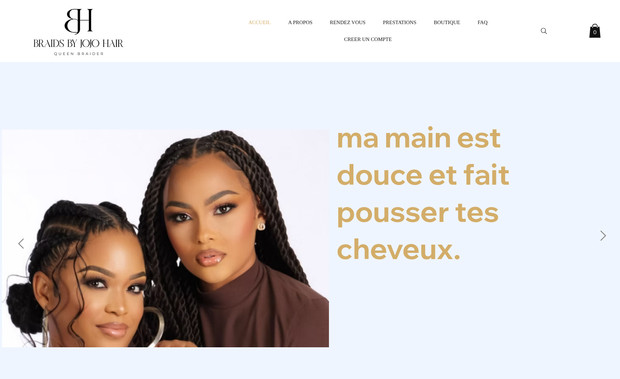 BraidsbyJojoHair: Als Schöpfer der Website „Braids by Jojo Hair“ war es mein Ziel, eine Plattform zu entwerfen, die die Kunstfertigkeit und das Fachwissen hinter unseren Flechtdiensten auf wunderbare Weise präsentiert.
 Der Entwicklungsprozess begann mit einem klaren Fokus darauf, die Essenz unserer Marke einzufangen und sie auf visuell ansprechende Weise zu präsentieren.

Ich begann damit, die Kernziele der Website zu definieren und sicherzustellen, dass sie unser Angebot an Flechtstilen und Haardienstleistungen wirkungsvoll hervorhebt. 

Dabei entstand ein optisch ansprechendes Design, das die Kreativität und Professionalität unserer Arbeit widerspiegelt. Das Layout wurde so gestaltet, dass es sowohl stilvoll als auch benutzerfreundlich ist und den Besuchern die Navigation und das Auffinden der benötigten Informationen erleichtert.

Als Nächstes habe ich detaillierte Inhalte entwickelt, um unsere Dienstleistungen genau zu beschreiben, einschließlich individueller Flechtoptionen und Preise. 

Hochwertige Bilder unserer abgeschlossenen Arbeiten wurden in die Website integriert, um den Besuchern Inspiration und ein klares Verständnis unserer Fähigkeiten zu bieten. Ergänzt werden diese visuellen Inhalte durch ein benutzerfreundliches Buchungssystem, das die Terminvereinbarung und die Verwaltung von Friseurdienstleistungen vereinfacht.

Die Website bietet außerdem ein umfassendes Portfolio, das unser Fachwissen präsentiert und potenziellen Kunden einen Eindruck von der Qualität und Vielfalt unserer Flechtstile vermittelt. Um ein nahtloses Benutzererlebnis zu gewährleisten, wurde die Website gründlichen Tests unterzogen, um etwaige Probleme zu beheben und die Leistung auf verschiedenen Geräten und Browsern zu optimieren.

Das Endergebnis ist eine dynamische und ansprechende Website, die nicht nur die einzigartigen Stile von Braids by Jojo Hair hervorhebt, sondern unseren Kunden auch ein müheloses und angenehmes Erlebnis ermöglicht.