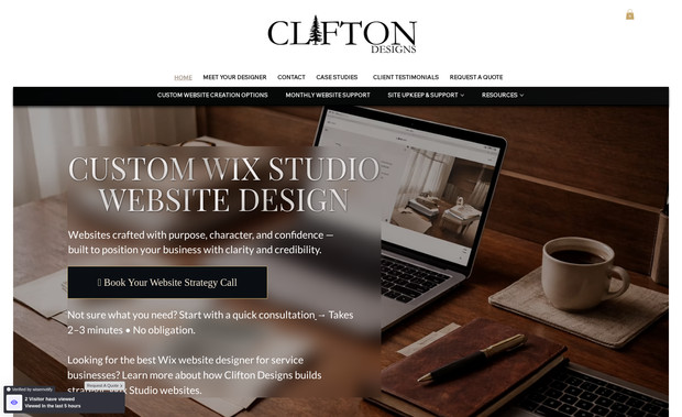 Clifton Designs: Have me create a custom website for you today. This is my main site.