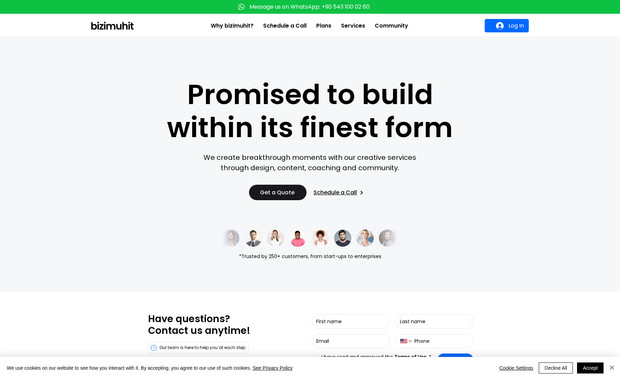 Bizimuhit: Check out our very own website design, Bizimuhit. With an user-centric sitemap and clear visuals with copywriting, our website greets all visitors with professioalism.